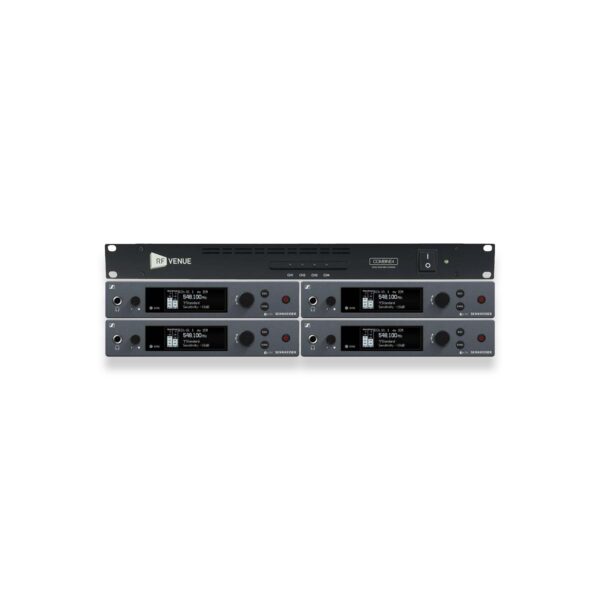 [RACK] 4x Sennheiser EW IEM G4 + RF Venue COMBINE4 - Cinesupply